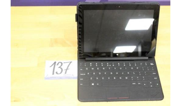 tablet pc LENOVO KB9021 Thinkpad 10, met cover/toetsenbord (beschadigd), zonder lader, paswoord niet gekend, werking niet gekend